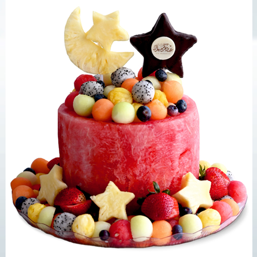 Moonlight Watermelon Cake