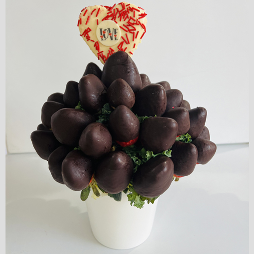 Sweetheart Bouquet - with Belgian Chocolate Pop