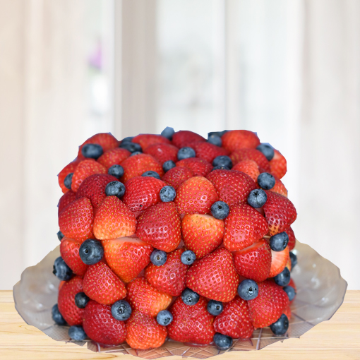 Watermelon Berry Delight Cake