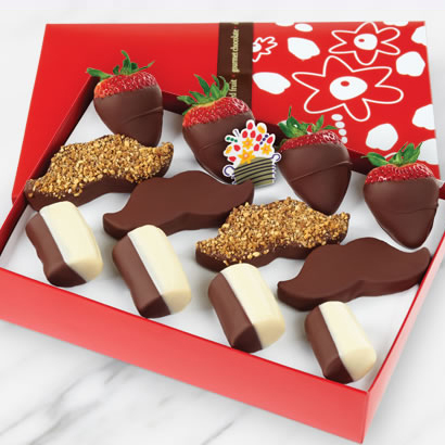 Moustache Dipped Fruit Trio | Edible Arrangements®