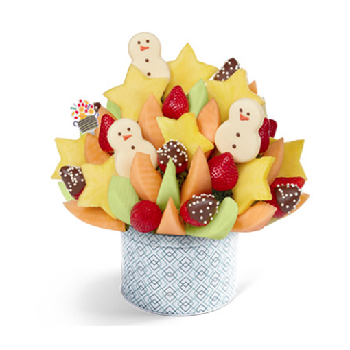 Cheerful Winter Celebration Snowman | Edible Arrangements®