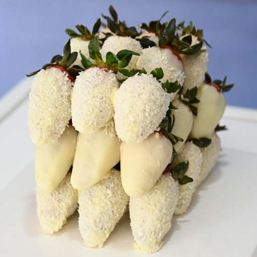 White Strawberry Cake | Edible Arrangements®