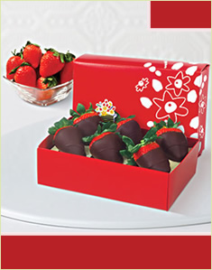 6 Strawberries All Dark Box